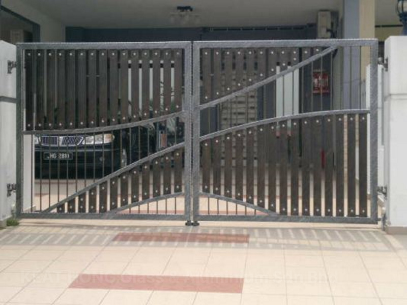 Mild Steel Gate With Aluminium 8